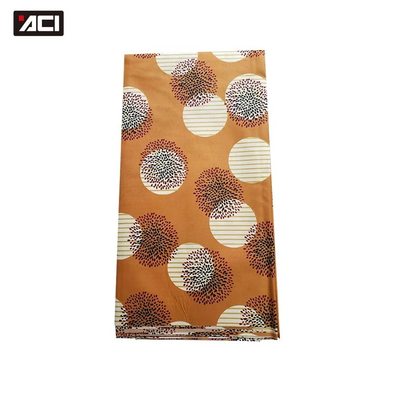 
ACI Hot Sale African Wax Prints Fabric Ankara Bazin Riche Guinea Brocade Fabric 10 Yards/Piece Polyester Wax Batik Fabric 