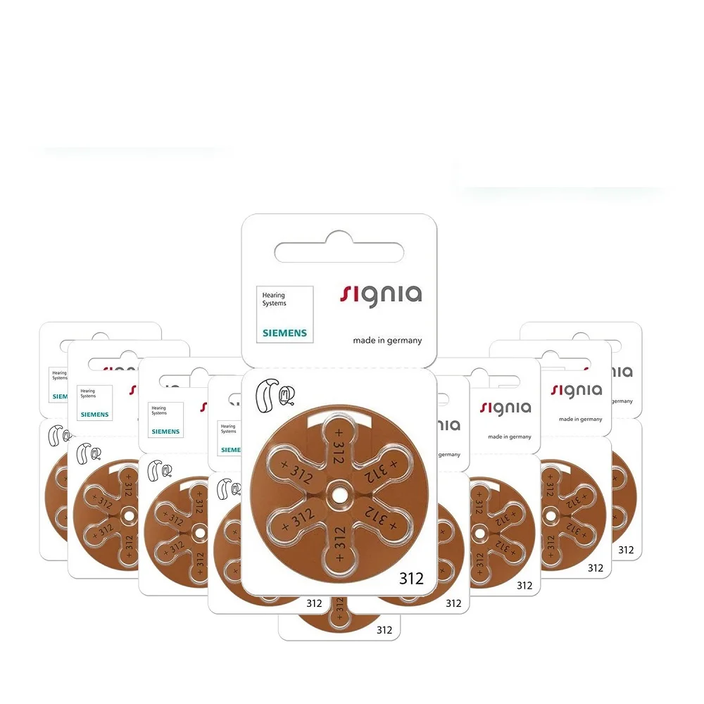 Размер 312 (60 шт.)-батарейки для слухового аппарата производства Германии батарейки
