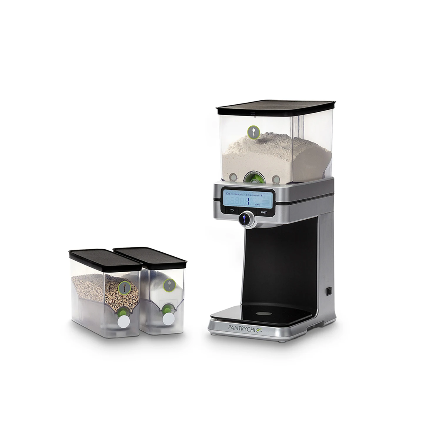 
PantryChic Smart Storage System, Improve efficiencies and minimize mess, auto measure SmartCanister baking appliance 