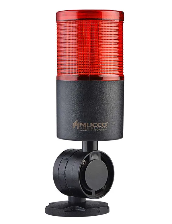 Signal Tower Light / Stack Light / Indicator Light 24V Flashing Rotary Strobing With Buzzer ABS Housing Polycarbonate Lens