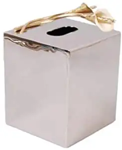 decorative golden leaf tissue box
