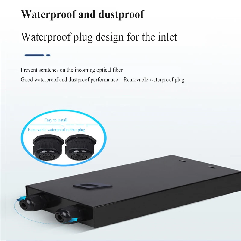 FTTH 8core ftth terminal box ABS FAT FTTX waterproof Fiber Optic Distribution box NAP 16Port FDB with SC/APC adaptor