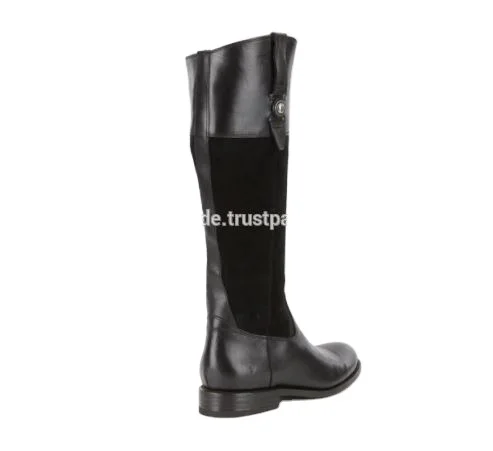 High Quality Suede And Leather Tall Boot For Women Pure Leather Riding Boots Boots Horse Riding