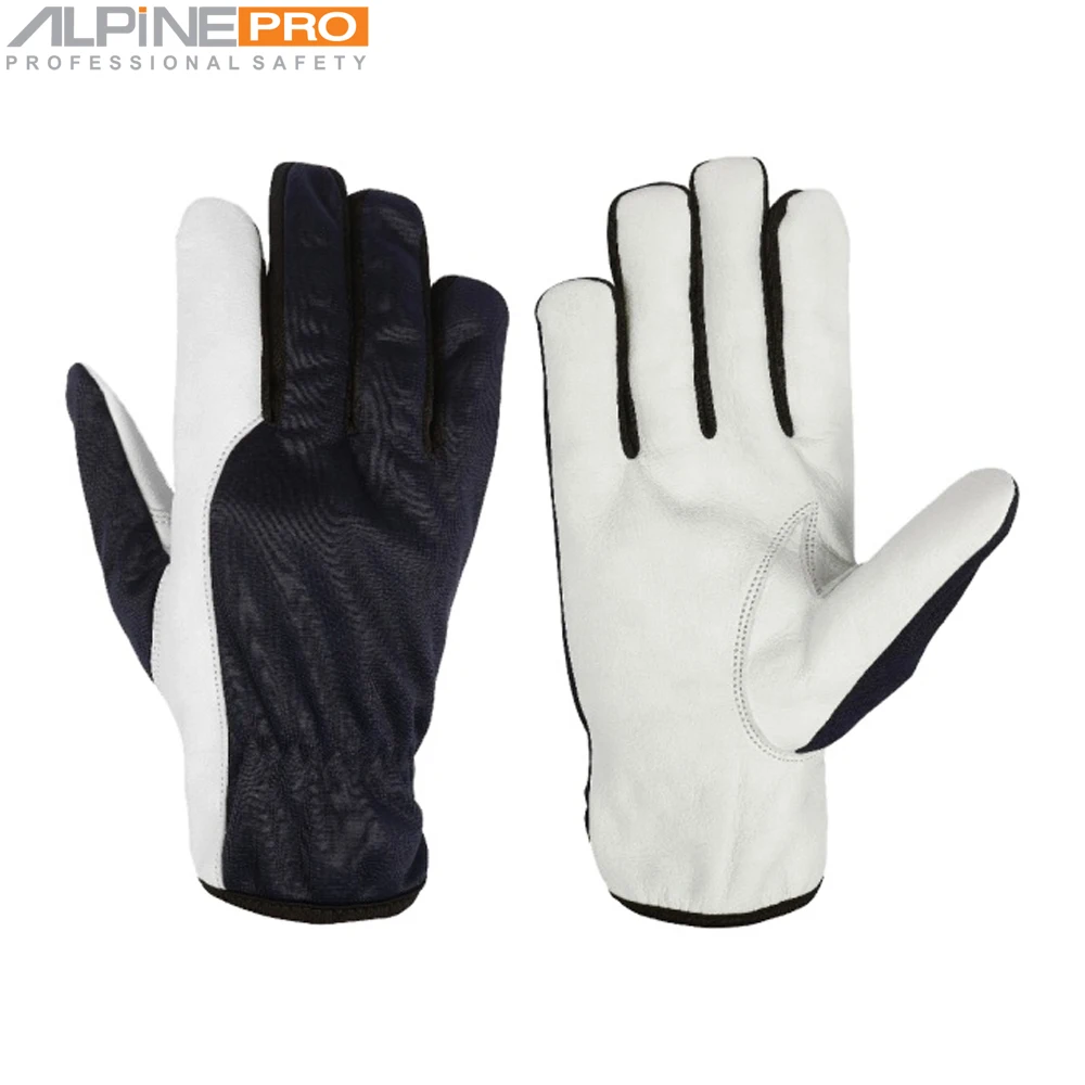 Online Shopping Outdoor Work Driver Gloves Waterproof Full Finger Goat Grain Leather Gloves
