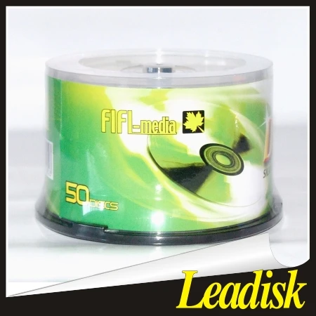 Leadisk blank dvd-r/blank dvdr/wholesale/blank dvd 50pcs spindle/shrink wrap with clear wheel