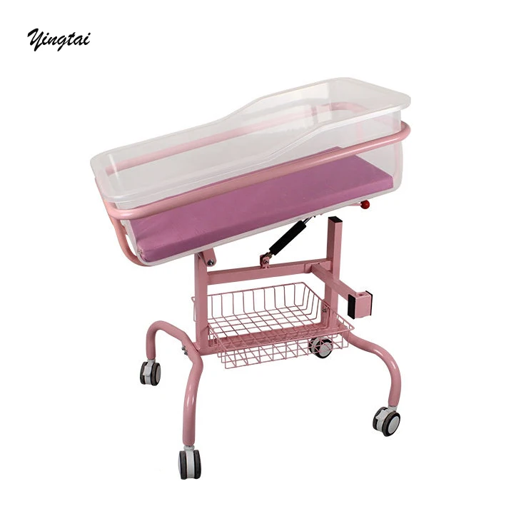 hospital baby trolley with ABS tray