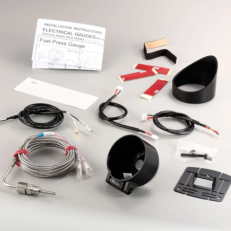 60mm Changeable Backlight LED Auto Part EGT Exhaust Gas Temp Gauge with warning