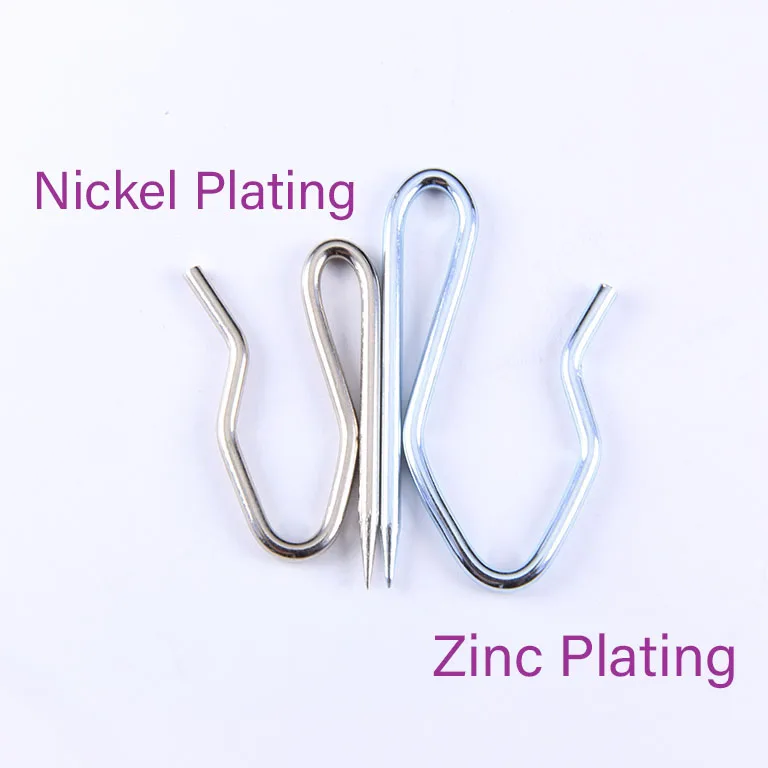 Rustproof Heavy Duty 11/2 inch Pin on hook Drapery hook for Window Curtain Door Curtain Shower Curatin