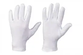OEM Custom Marching Band White Cotton Gloves Ceremony Cotton Gloves Good Quality Cotton Safety Gloves by Canleo International