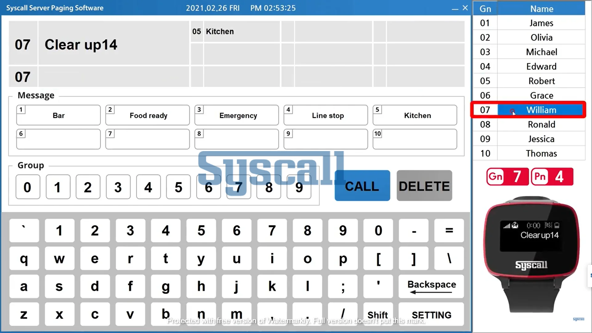 Беспроводное программное обеспечение для подключения сервера Syscall Сделано в Корее