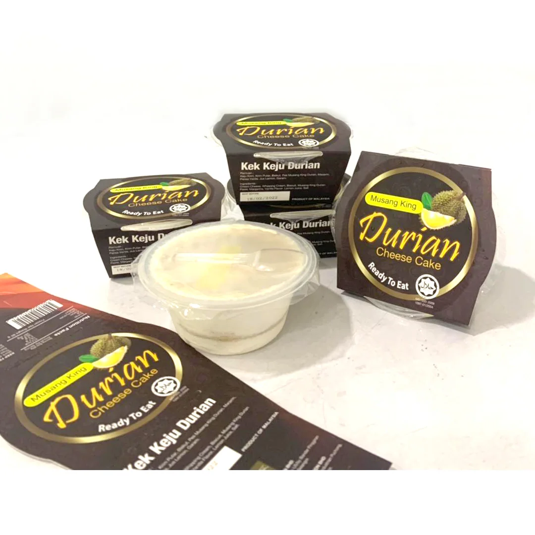 Frozen Cheesecake Musangking Ready to Eat Durian Fruit Musang King Cheese Cake in Cup D197