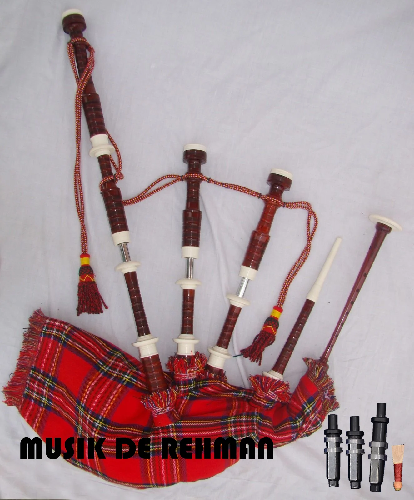 Scottish Great Highland Rosewood Bagpipe