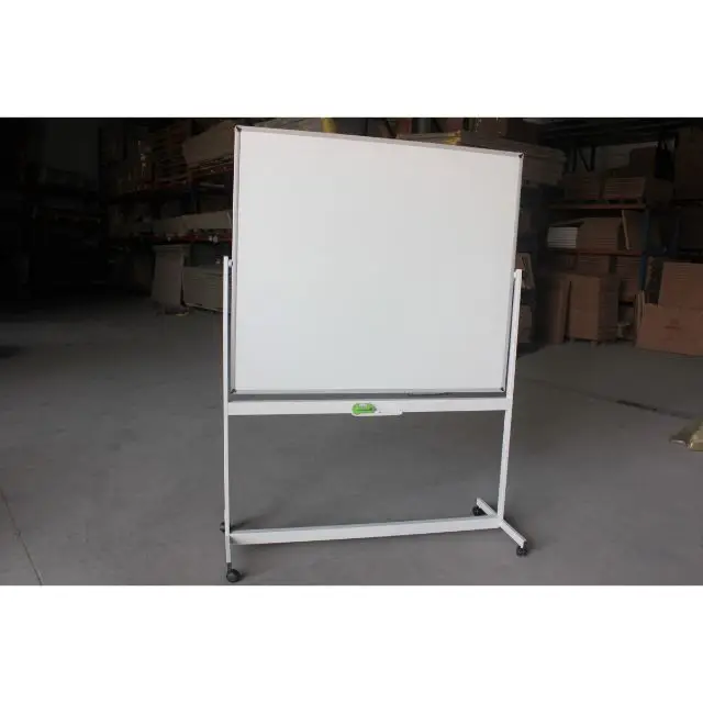 Портативная односторонняя или двухсторонняя вращающаяся Магнитная белая доска 90x120 см