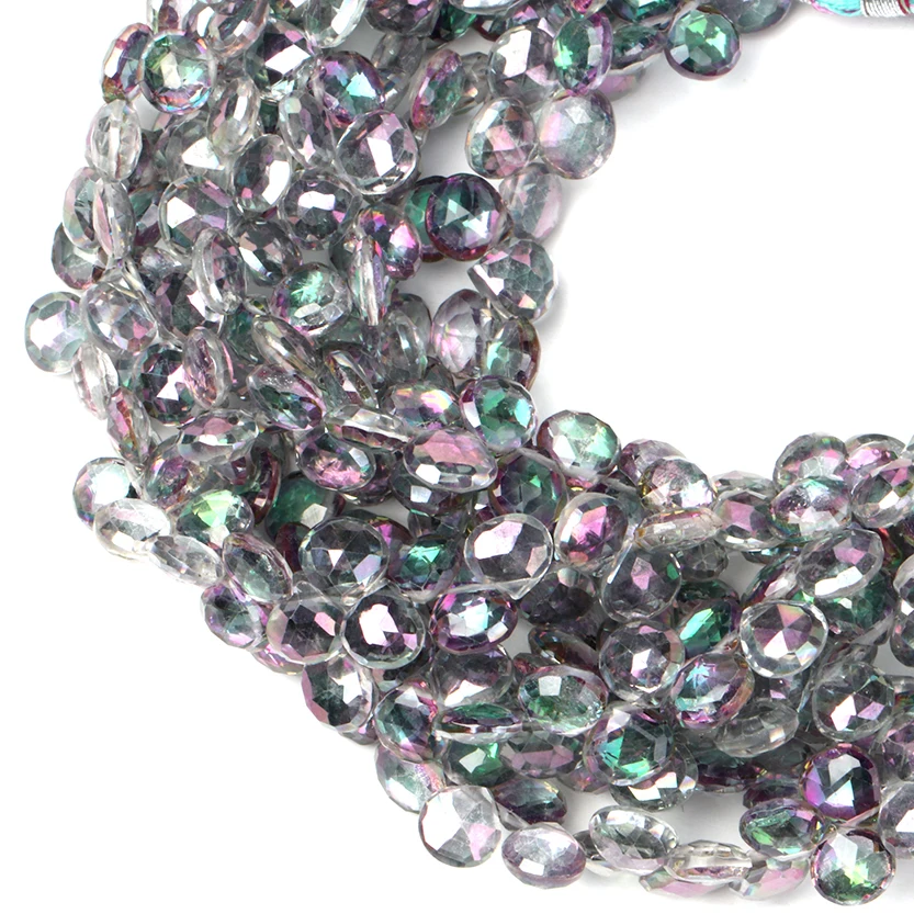 
Wholesale Manufacturer Mystic Topaz Faceted Heart Gemstone Beads 