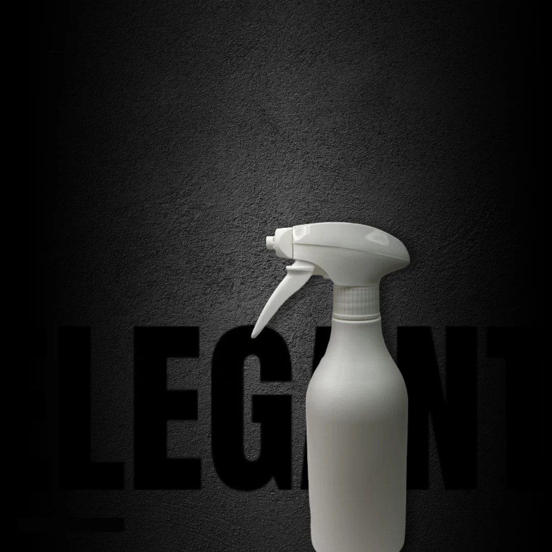 500 ml HDPE bottle with high quality spray & foam 28/410 trigger dispenser for disinfection or detergent