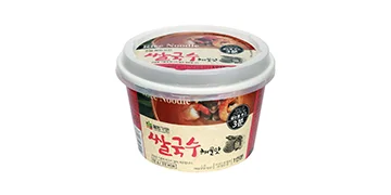 Korean Delicious Low Calories Spicy Seafood Tasty Rice Cup Noodle Made in Korea
