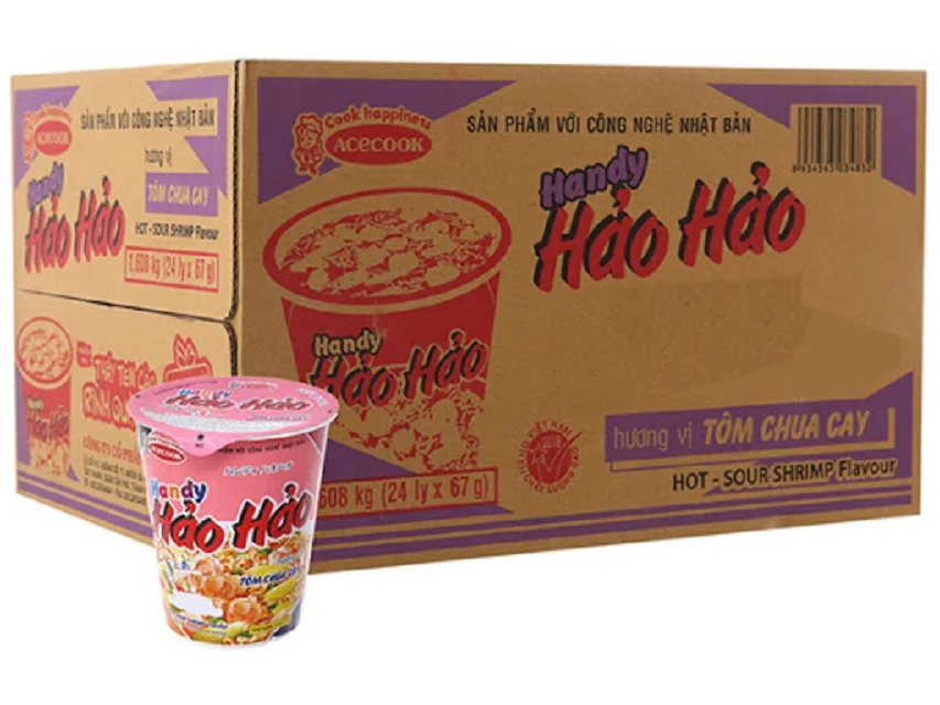 Хит продаж Hao ручная лапша чашка для лапши быстрого приготовления все сделано во Вьетнаме (картонная коробка)