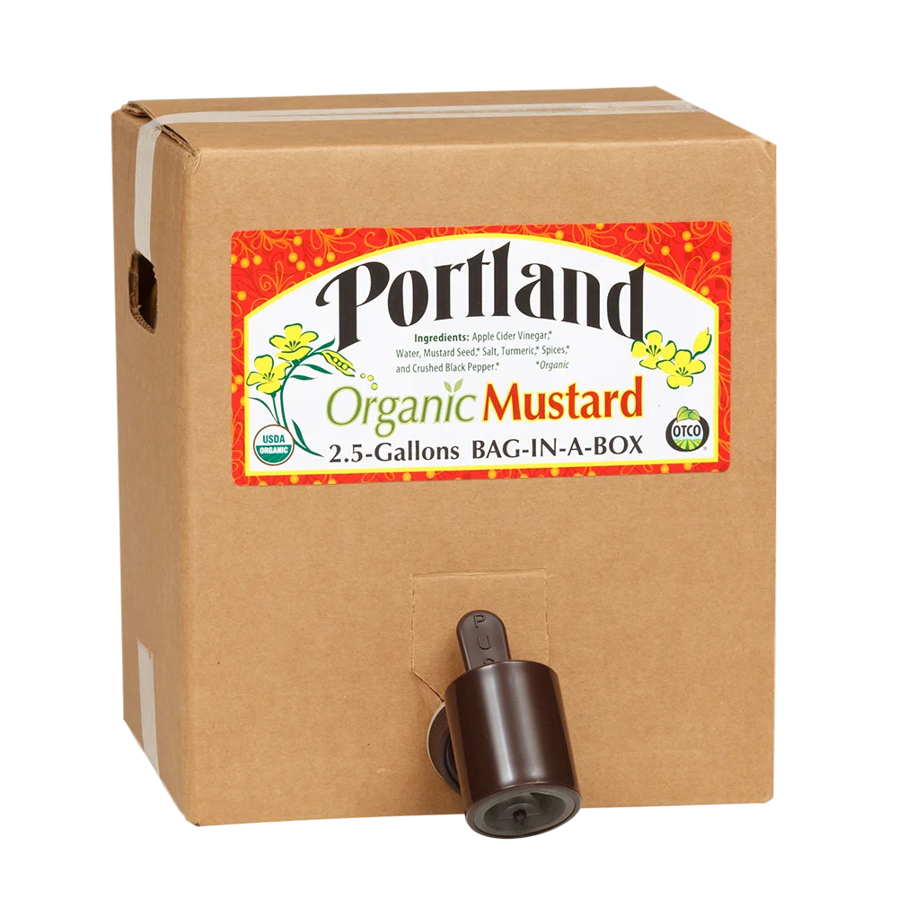 
Organic Bulk Portland Yellow Mustard 2.5 Gallon Bag-n-Box 