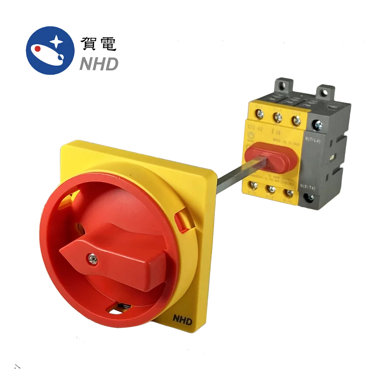 NDS-20/ 30 /40 4G5DL2 Isolator Switch Cam Switch Switch Disconnector 4 Pole 25A, 32A, 40A, Base and DIN-rail mounting