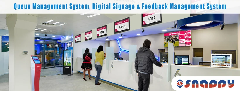 Snappy Queue Management System Software Ticket Dispenser - Freestanding  - Size 8 inch ideal for Hospitals , banks and Showrooms