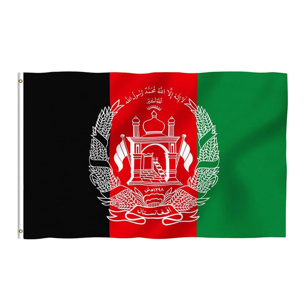 Custom Cheap Price Fast Delivery 3X5 FT Afghanistan Country National Polyester flag