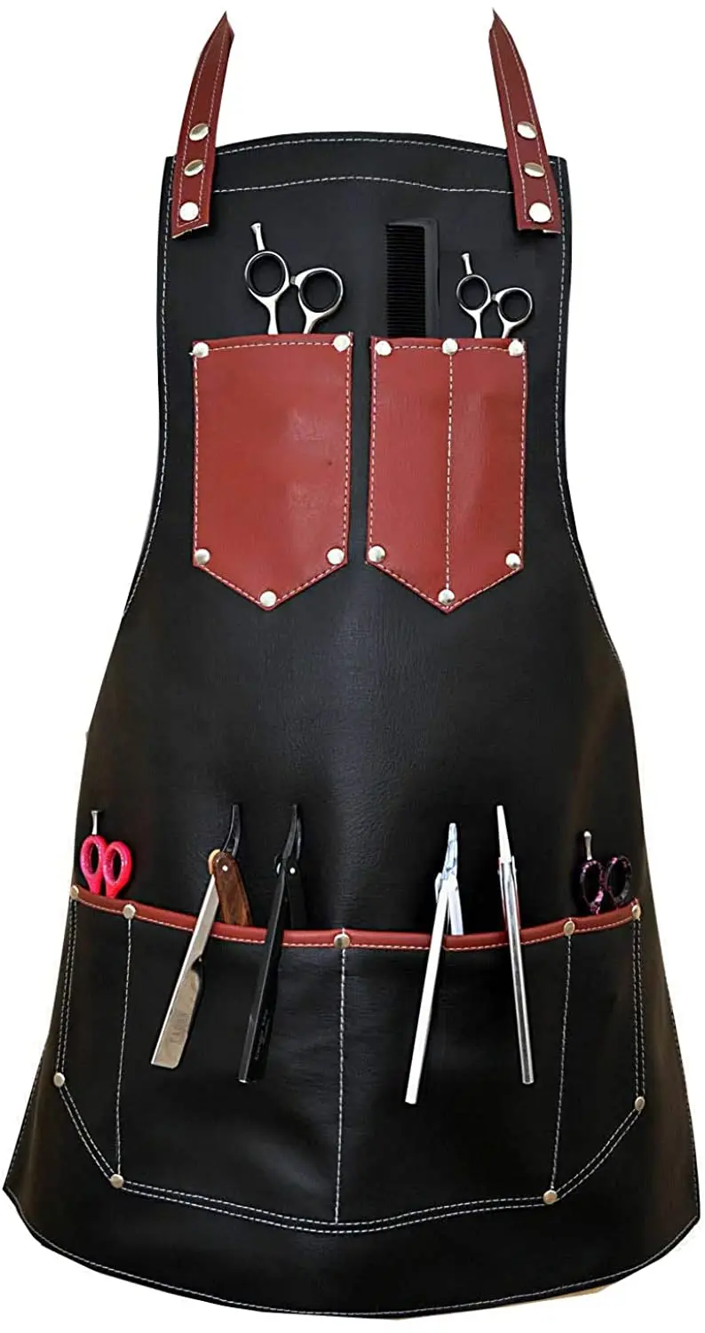 Оптовая продажа дешевых фартуков Парикмахерская накидка для салона красоты фартук ткань униформа с пользовательским логотипом