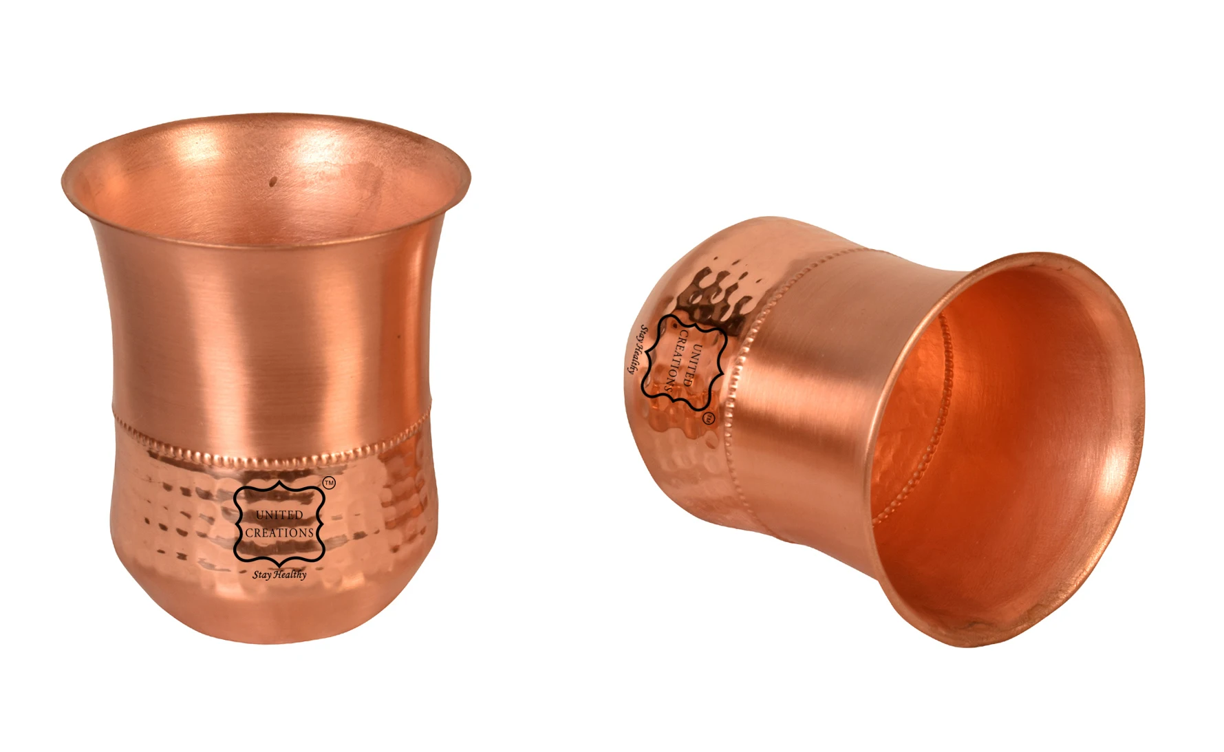 2022 модная чашка из чистой меди с рисунком молотка и матовый дизайн для питья сока пользовательским логотипом индийские медные мерные чашки