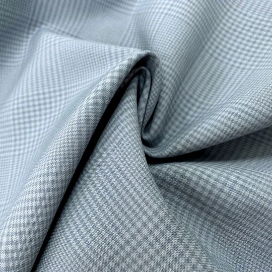 
STOCK SALE 100% Polyester Fabric Plaid Woven Fabric for Shirt Suit Pants Coat Clothing Clothes 