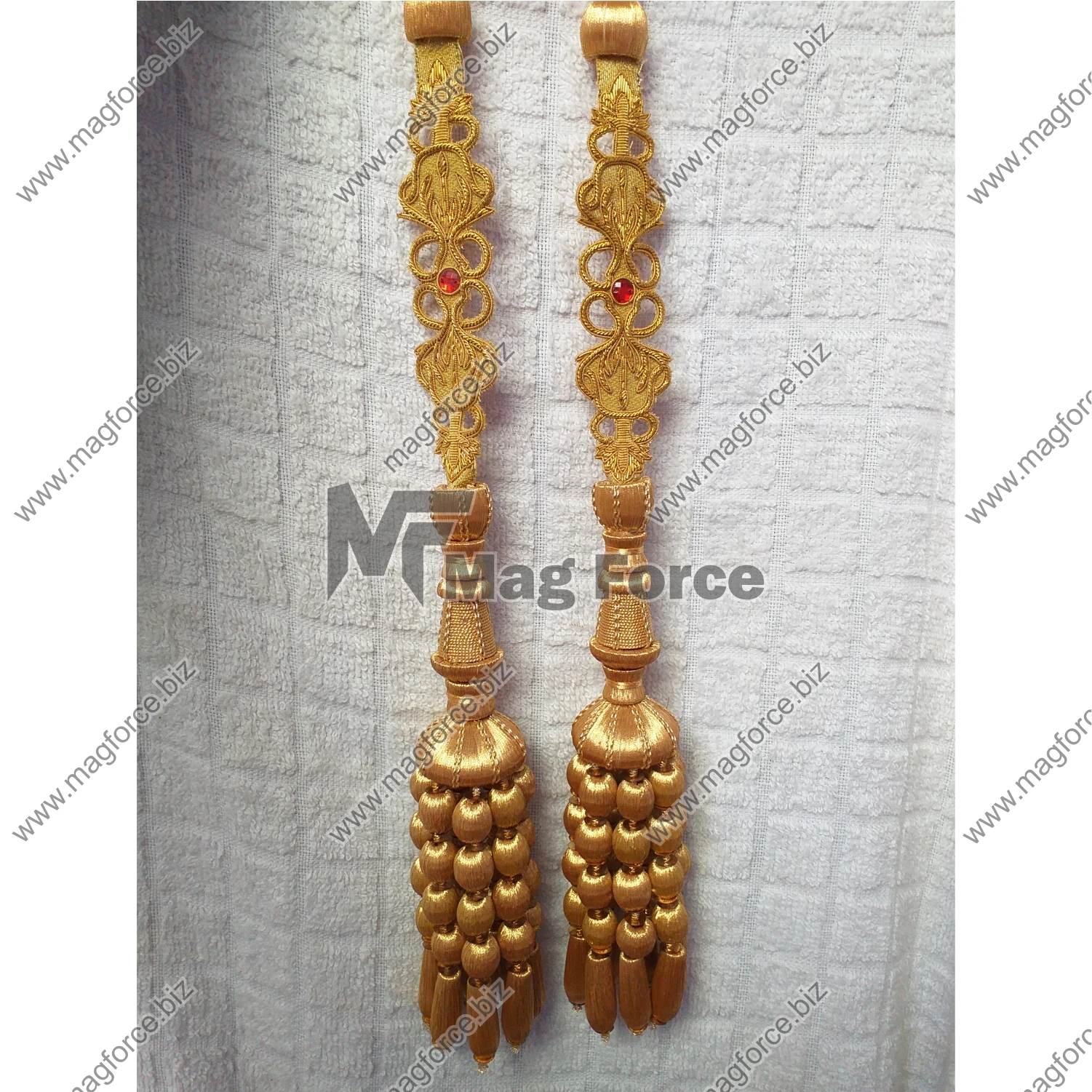 Braids Fringe Lace Trimming Decorative Cord Gold Color Tassel Officer Tassel Cords With Custom Size