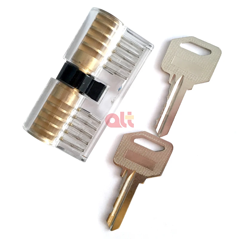 wholesale 24 pcs titanium praxis multipick locksmith tool  lock pick set with three transparent practice lock set locksmith set