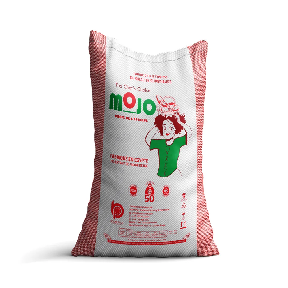 Mojo бренд 100% чистая универсальная пшеничная мука 50 кг T55 tatta Chakki сушеная сухая пекарня машина для выпечки мешок обработанного овсяного продукта