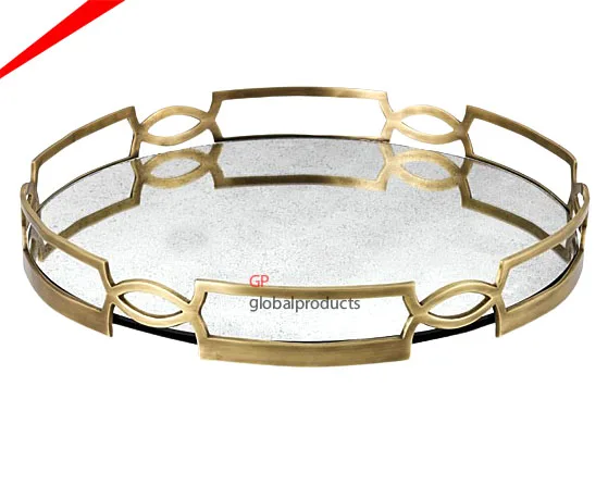 premium stainless steel tray with half round handles rectangular shape for kitchen hotels restaurants