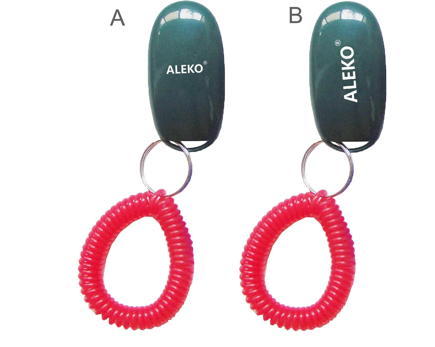 Customizable Logo Personalized Plastic Pet Training Whistle Strap Dog Trainer Clicker