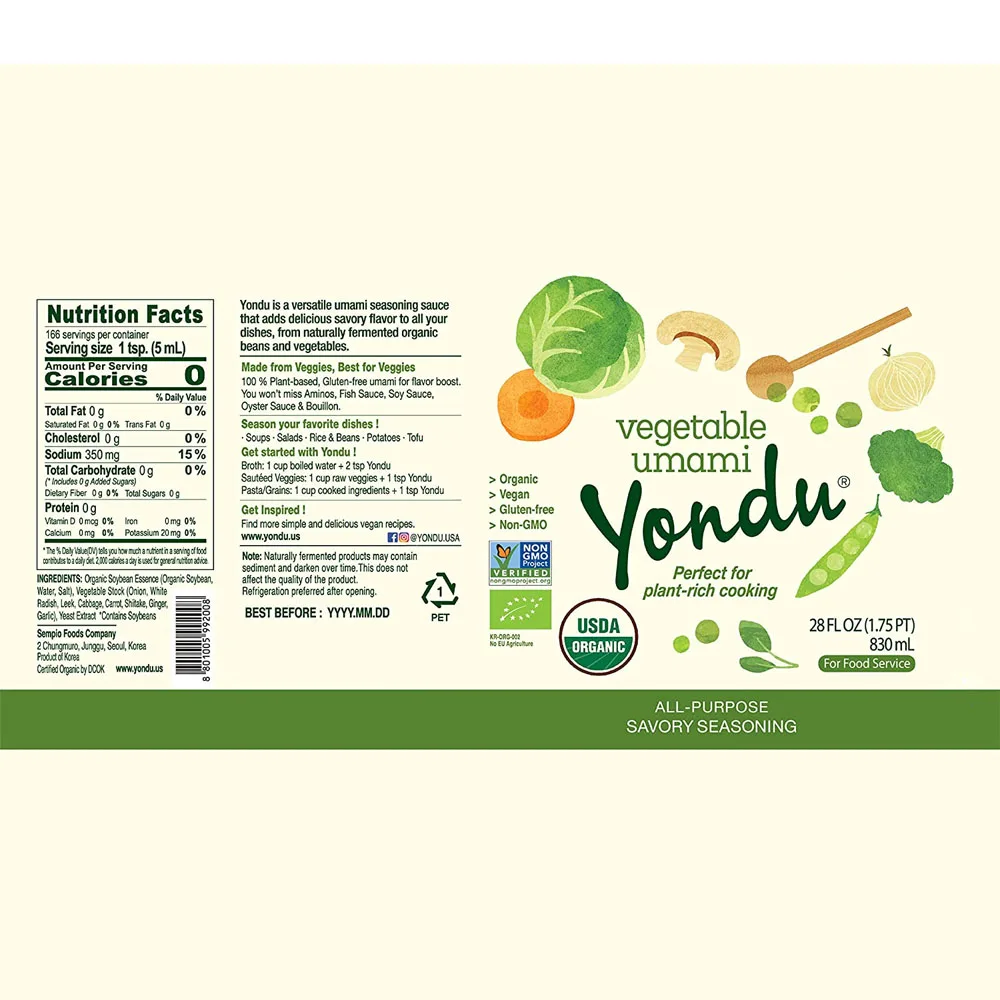 Yondu Vegetable Bulk Umami 150ml Seasoning Sauce Umami Taste for Vegetables Soups & Pasta Best Flavor Essence
