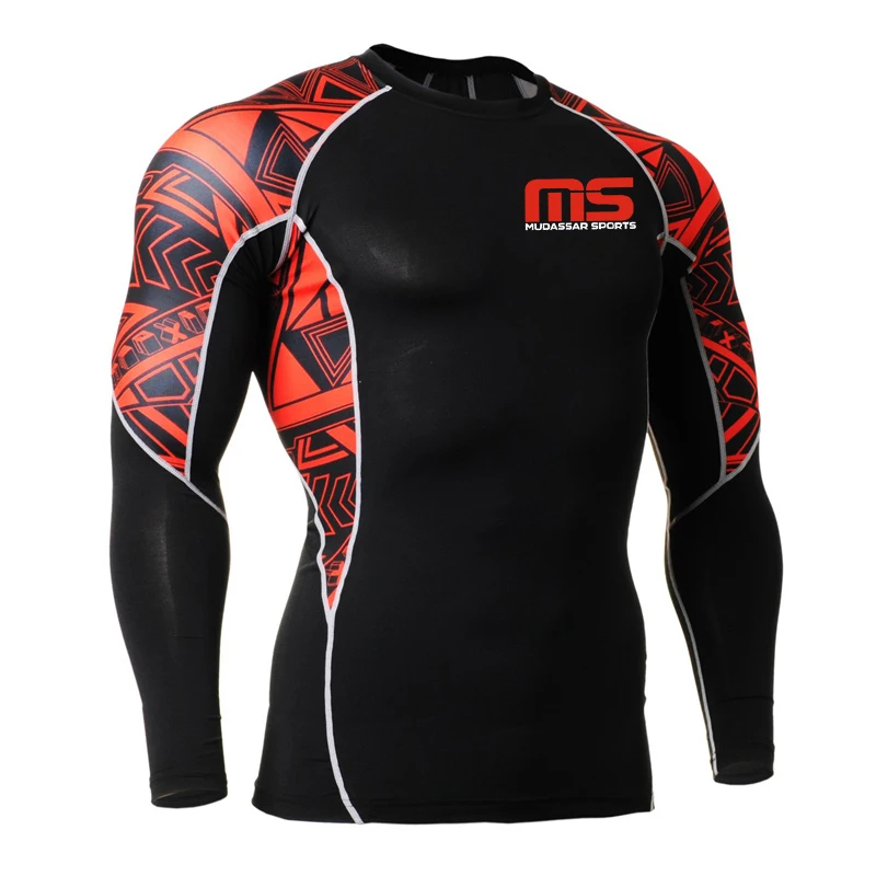 Top Quality Rash Guard Compression Rashguard Custom Sublimated BJJ Fight Wear Rash Guard for Men