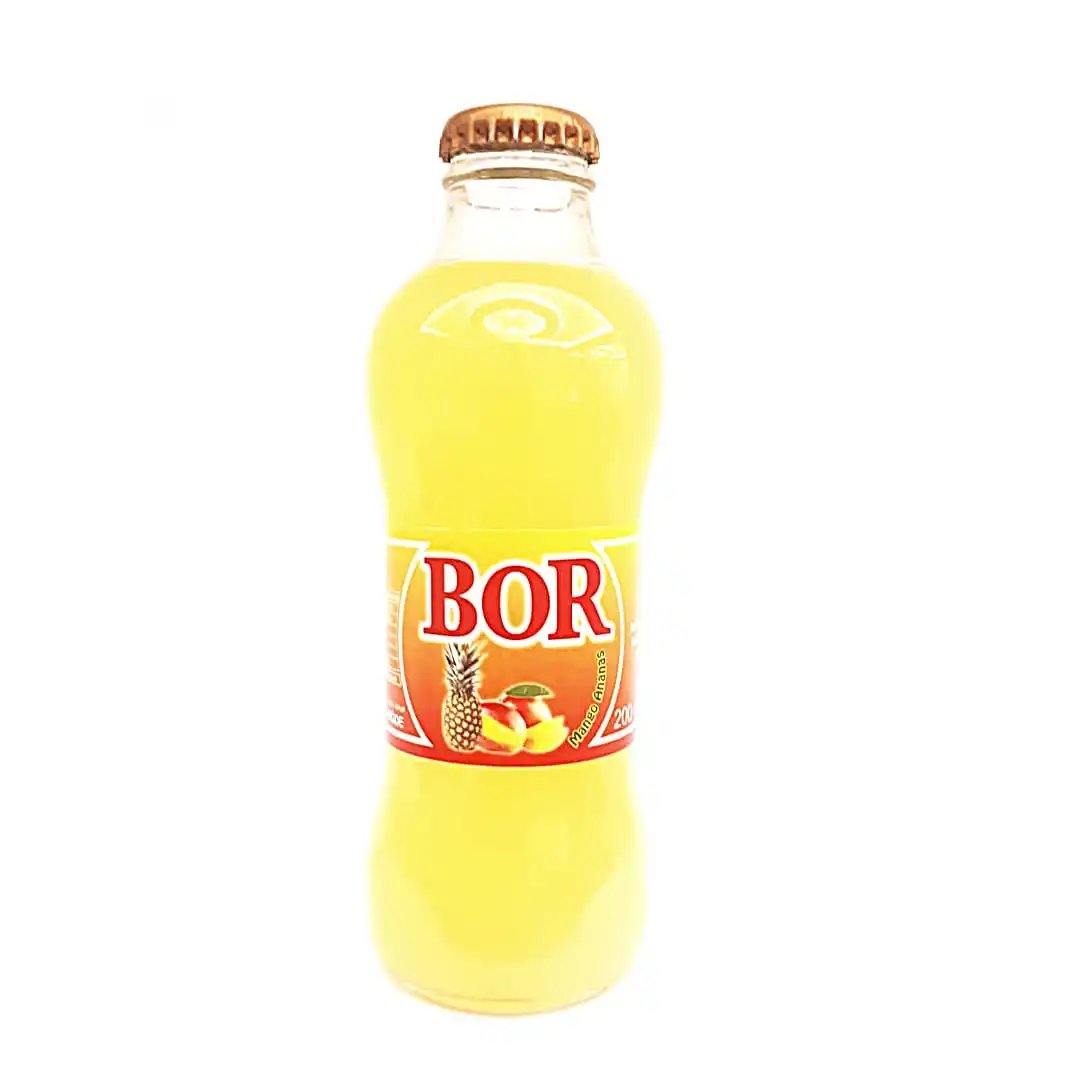 pineapple-mango carbonated drink