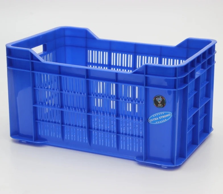 
New model Colourful Extra Large Plastic Basket Colored Mesh Box Plastic Vegetable Fruit Plastic Crates with strong 