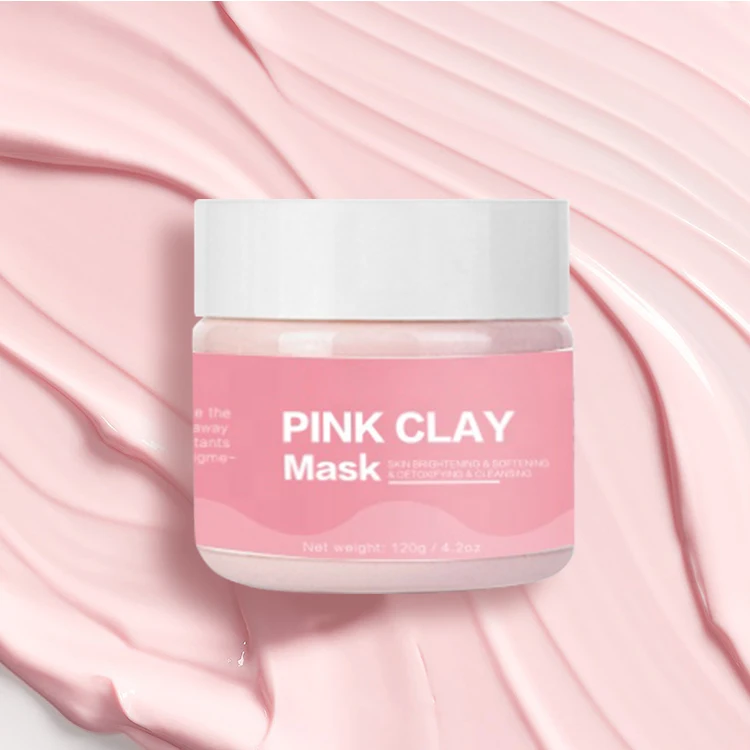 
Facial Private Label Organic Moisturizing Natural Kaolin Mud Pink Clay Mask 