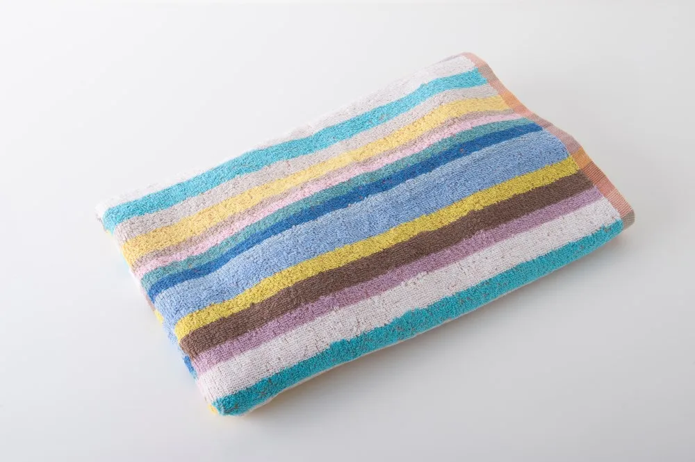 Yarn dyed Multi Stripe Bath Towels 100% Cotton with Fancy Packing