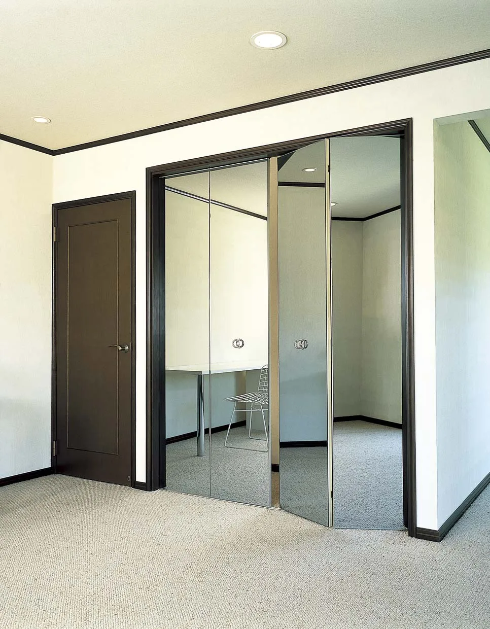 
Steel Folding Door with Mirror for Interior Wardrobe 
