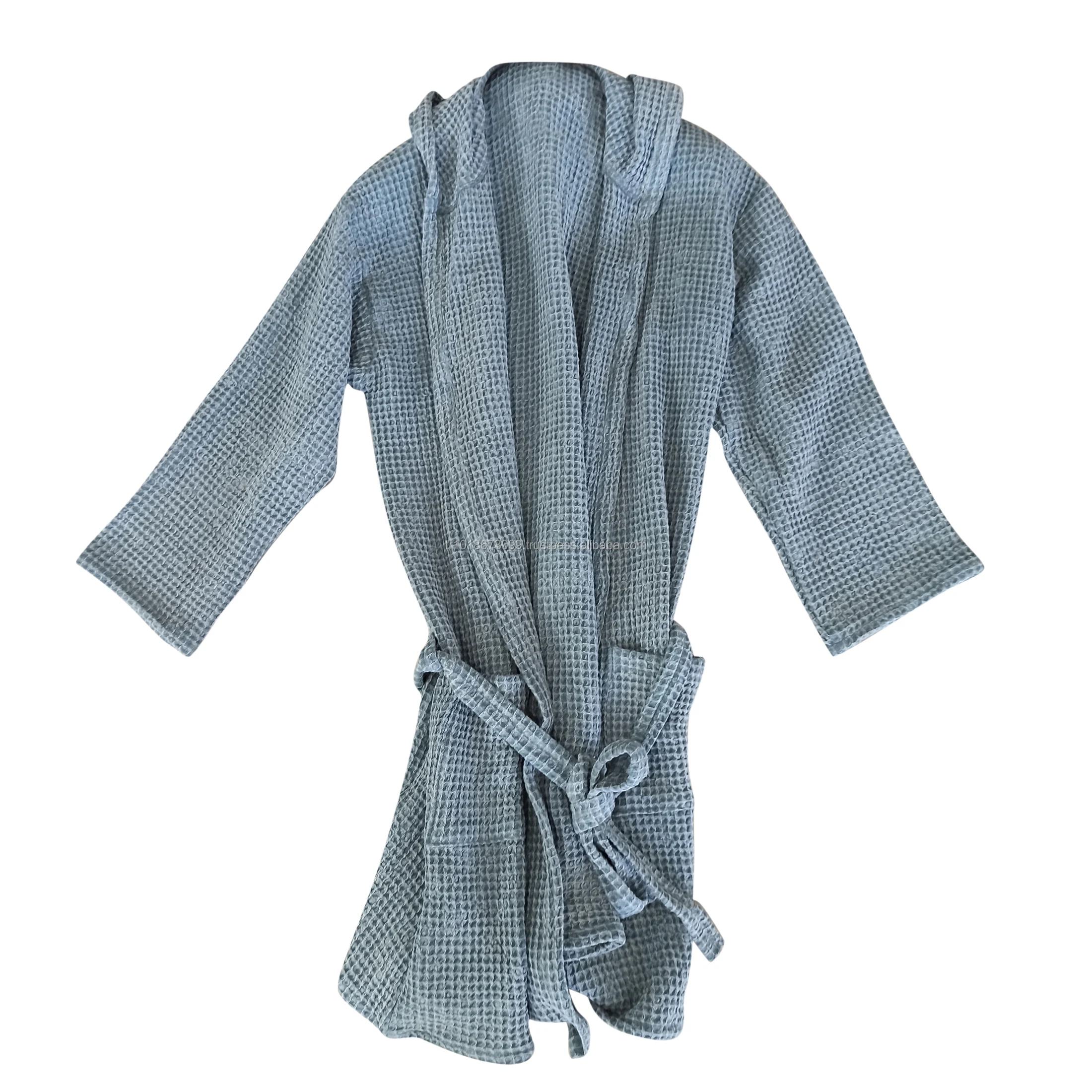 Womens and Mens Cotton Bathrobe Made in Turkey Breathable fabric light weight best seller, Turkish Robes waffle