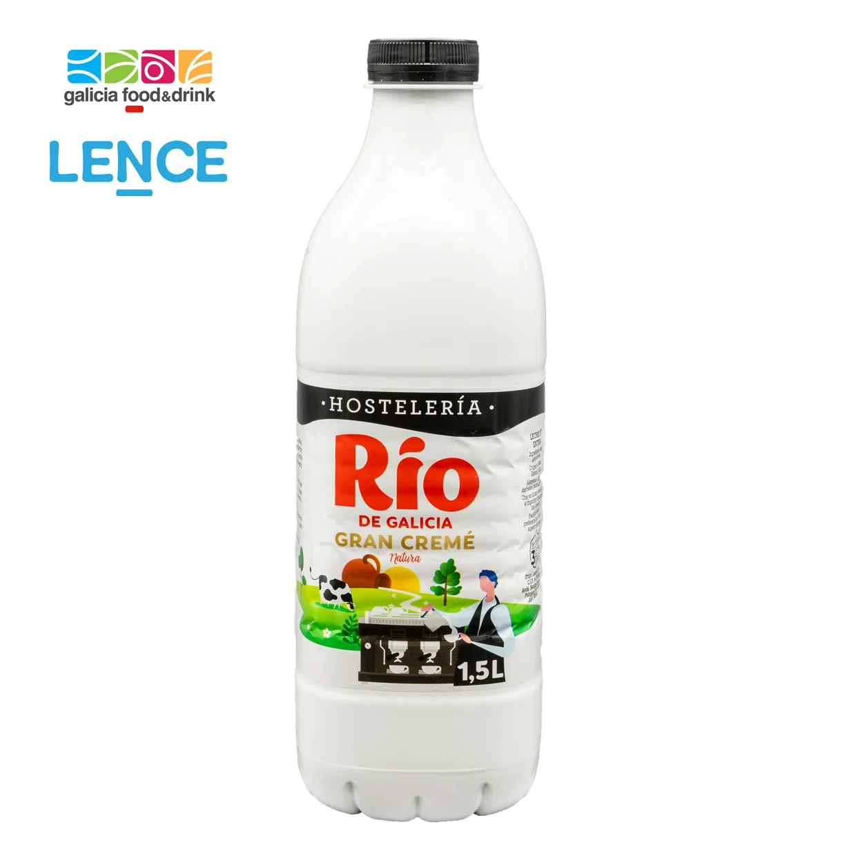 Whole Milk for HORECA, bar, restaurant | Packaging 1,5 liter bottle | High Quality from Spain IFS food | Brand: Leche Rio