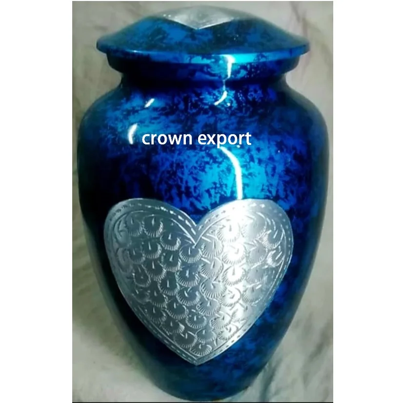 Multicolor with Glossy Look in Aluminium Metal Cremation in all Size with Multiple Printed Option for Funeral Urns Designs