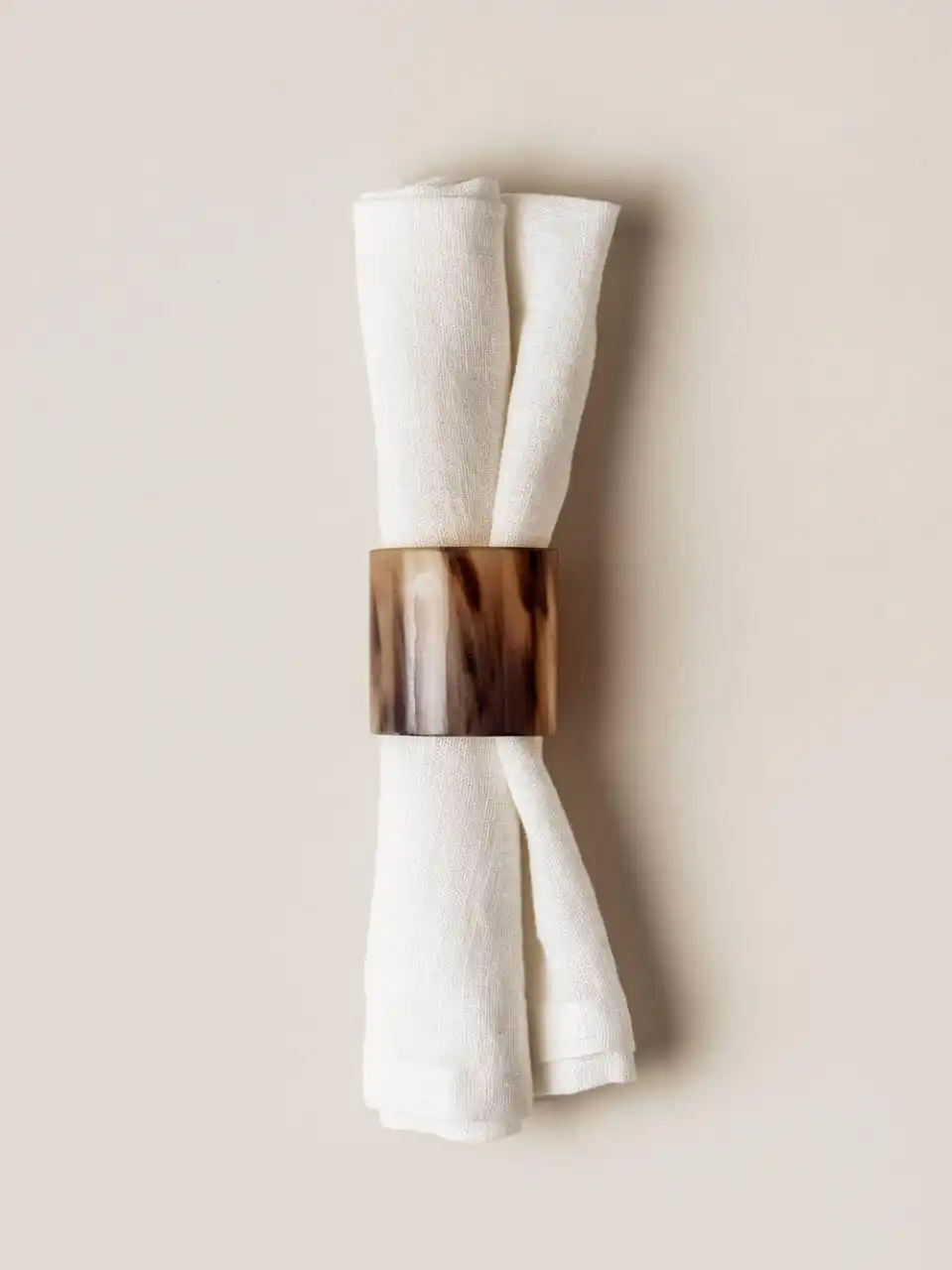 Высококачественное кольцо для салфеток из натурального рога буйвола свадебного украшения