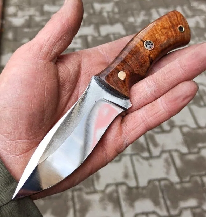 
Hunting Knife 1095 Carbon Steel and Wood Handle /Survival Knife 
