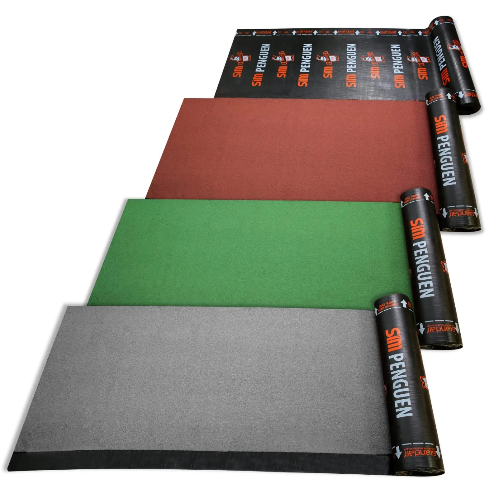 Polyester Reinforced Colored Mineral Stone Coated Waterproofing MembranePenguen Reflective Mineral Coated SF40 AR-Y (3.5mm)