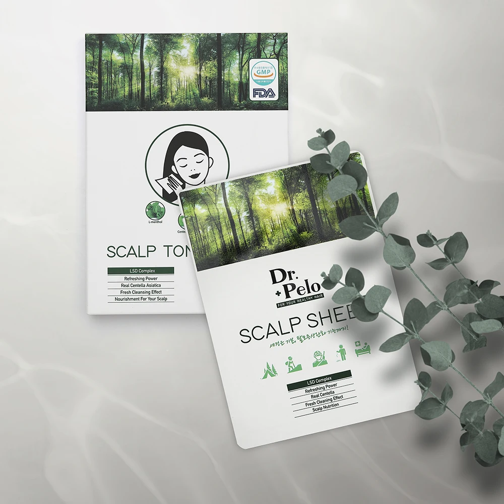 OEM Private Lable Natural organic Hair Growth Scalp Tonic sheet best Anti Hair loss wipes for oily scalp made in South Korea