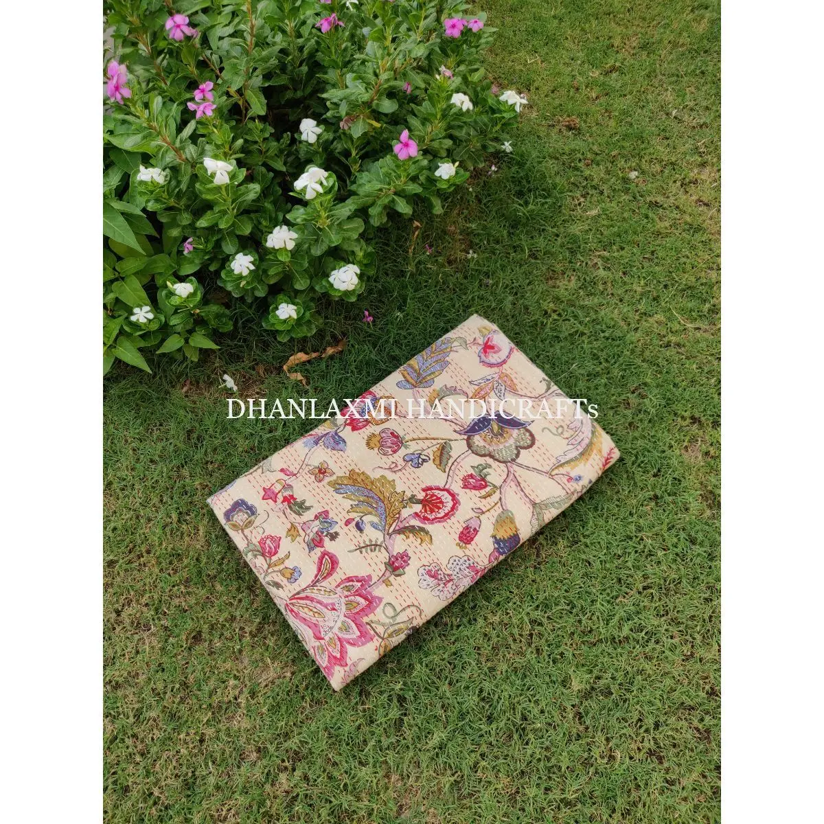 Красивое домашнее декоративное одеяло ручной работы высококачественное богемное с цветочным принтом хлопковое покрывало Kantha оптом