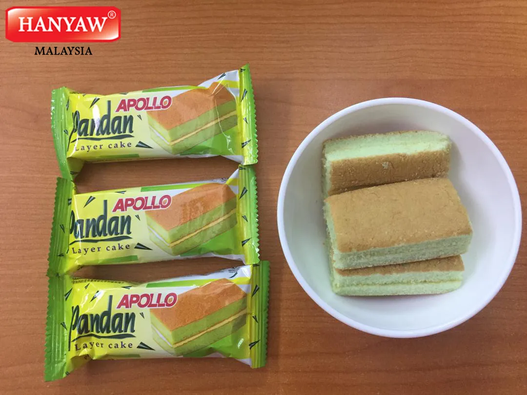  [Малайзия] Быстрая доставка + Halal Сертифицированный Apollo Pandan многослойный торт 3030 (18 г x 24 шт. 12 коробок/картонная