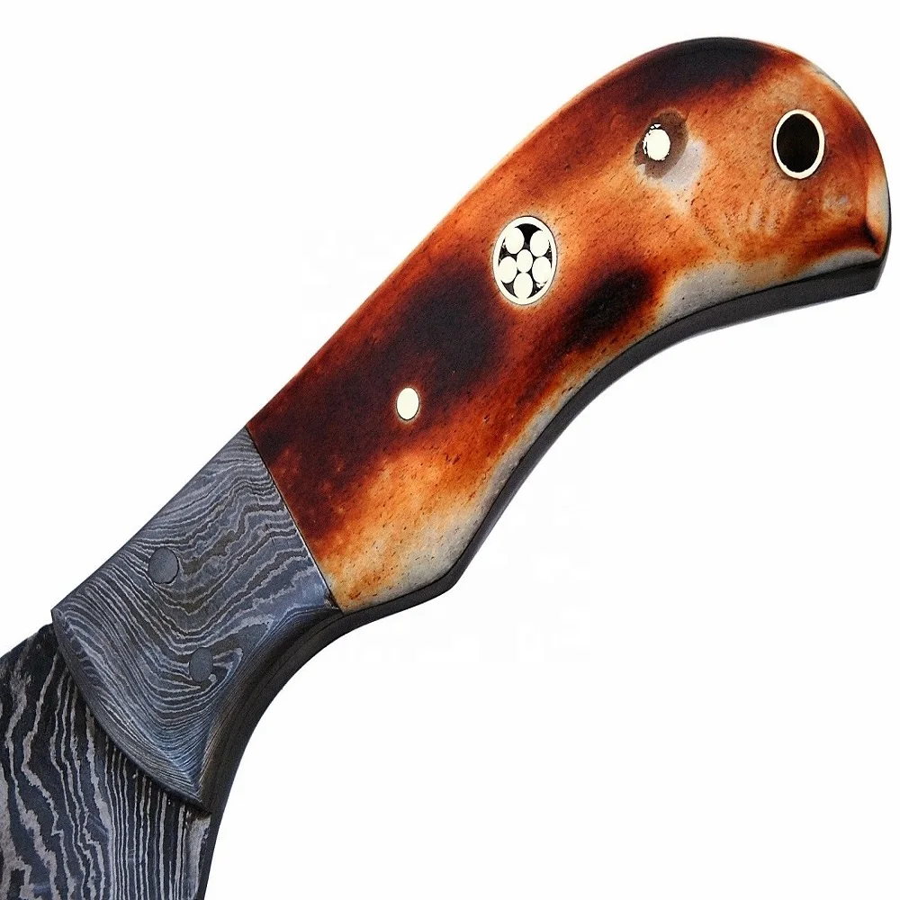 
Custom Handmade damascus Steel Viking Style Axe Camping Axe High Quality Tactical Axe Hatches With leather sheath AX-28 